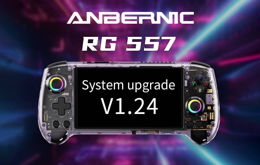 ✨ ANBERNIC RG 557 V1.24 · Dual Screens · One-Tap Translate · Smoother Play